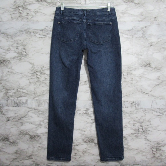 J. Jill Slim Boyfriend Straight Leg Denim Jeans Size 4 - Picture 3 of 14